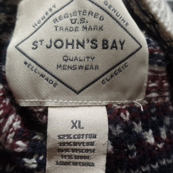 St John's Bay Ladies' Moose Pullover Sweater, Size XL - Picture 2 of 2